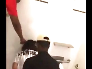 Thot getting fucked in flick theater restroom